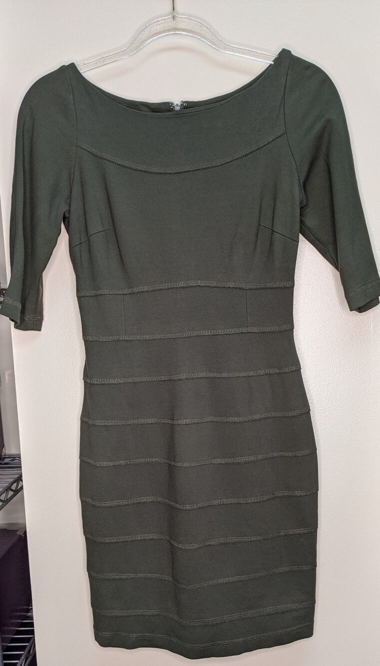 Marc NY Green stretch dress size 4